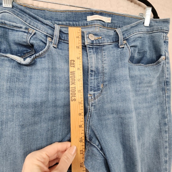 Levis Classic Bootcut Jeans 16M Womens Blue Medium Wash Stretch Western Cowgirl - Picture 7 of 12